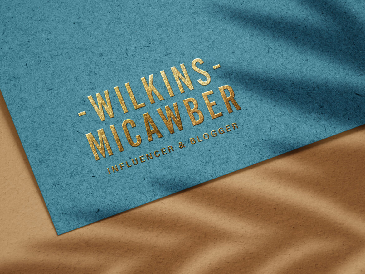 Luxury Embossed Gold Logo Mockup on Recycled Paper